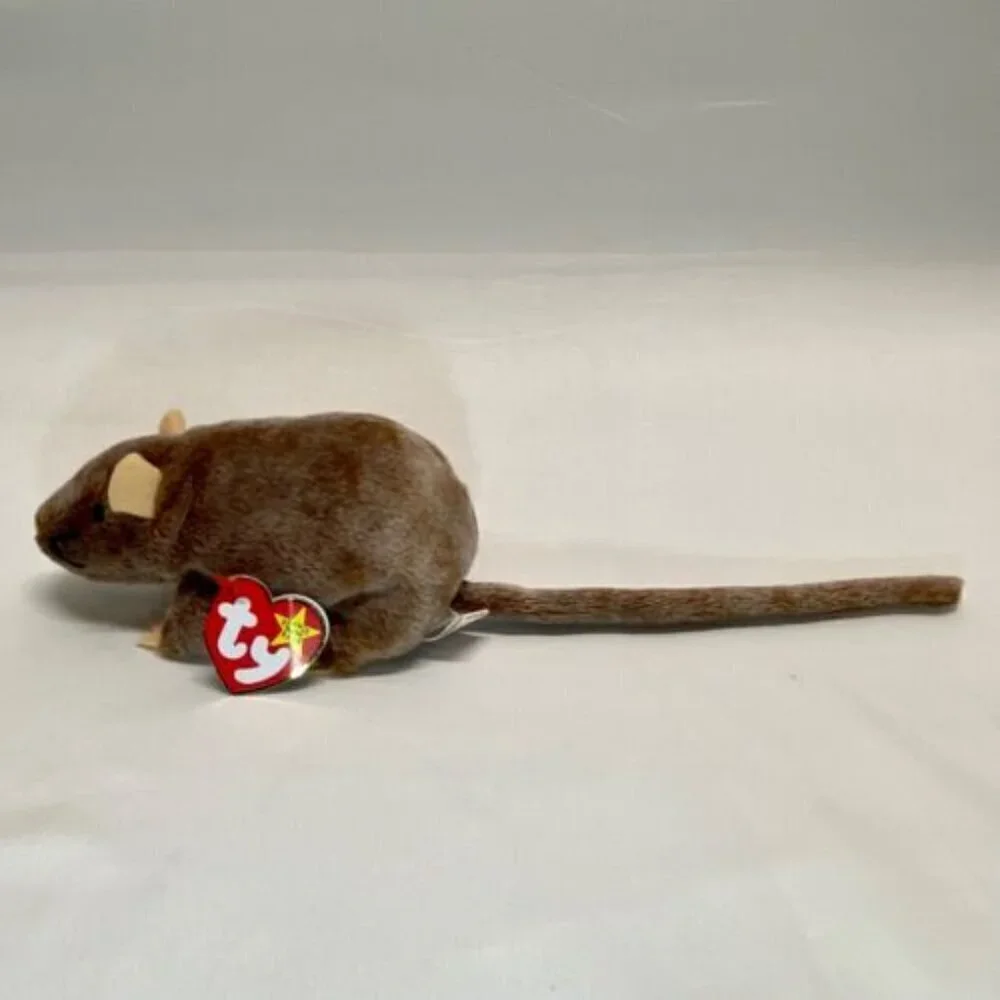 Ty Beanie Baby TIPTOE the‎ Mouse 1999 Beanbag Plush Stuffed Animal Toy Vintage